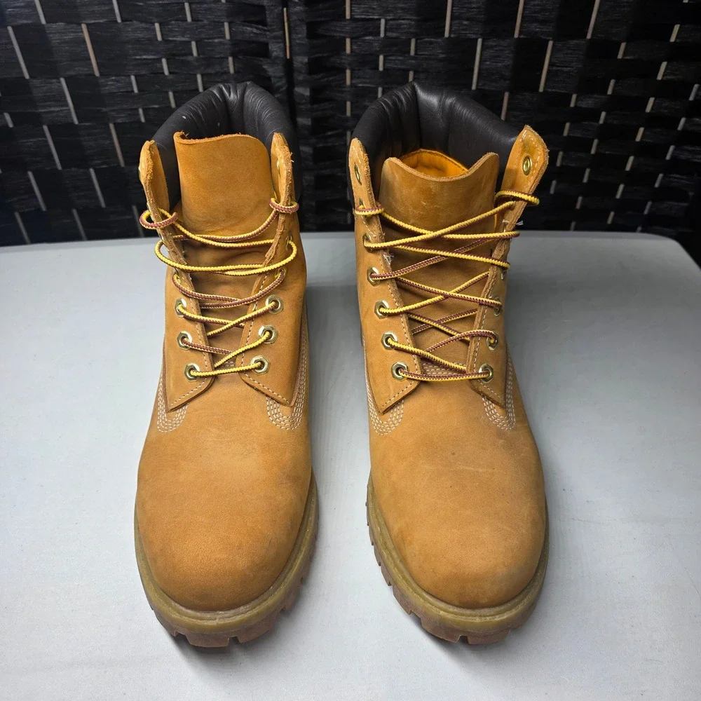 Timberland 6 Inch Premium Waterproof Boot Wheat Leather 10061 Mens 9.5 M